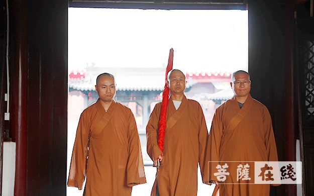 慈恩寺-沈阳市慈恩寺举行庆祝新中国成立七十周年华诞升国旗仪式