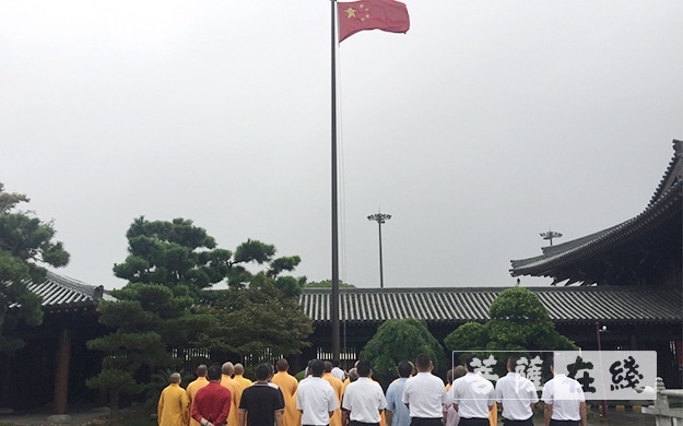 阅兵-上海市宝山区各寺院热烈庆祝新中国成立70周年
