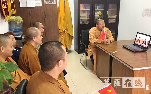 阅兵-上海市宝山区各寺院热烈庆祝新中国成立70周年