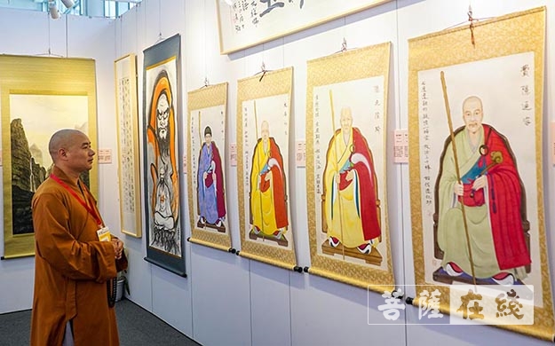 陈秀卿-中日黄檗文化之光-内藤香林画僧·陈秀卿居士书画展在厦门开幕