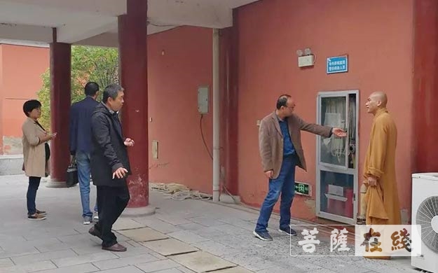 时政-淮安市民宗局副局长孙建龙调研慈云禅寺安全工作