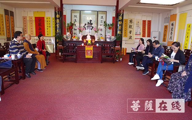 黄冈-黄冈市委统战部副部长甘早花一行赴清元禅寺调研