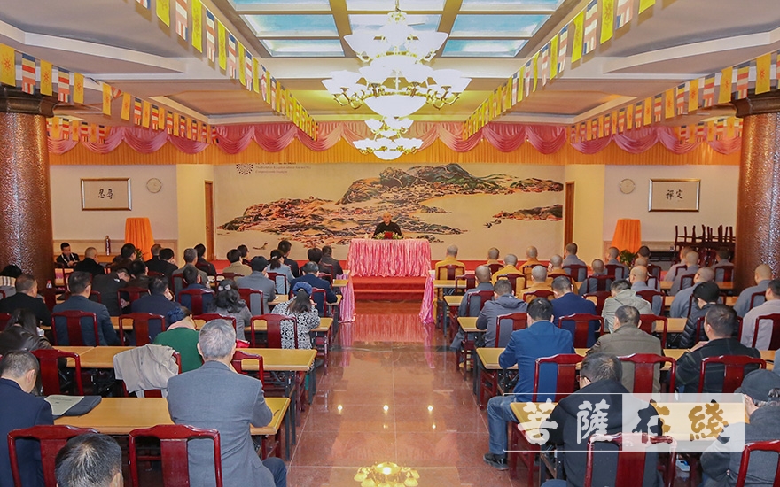 佛教-普陀山佛教协会举行《如法学修 去邪归正》反邪教讲座