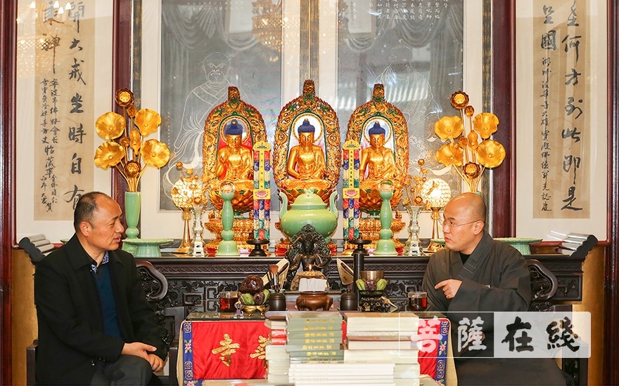 法华寺-浙江省民宗委副主任钟新章一行赴湖州法华寺考察指导