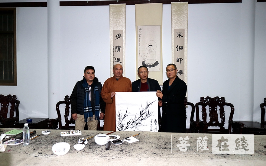 宋唯源-著名画家宋唯源参访徐州兴化禅寺