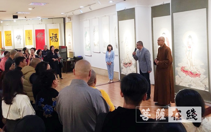 佛教-庆祝祖国七十华诞暨澳门回归祖国二十周年——“佛教文化书画展”于深圳开幕