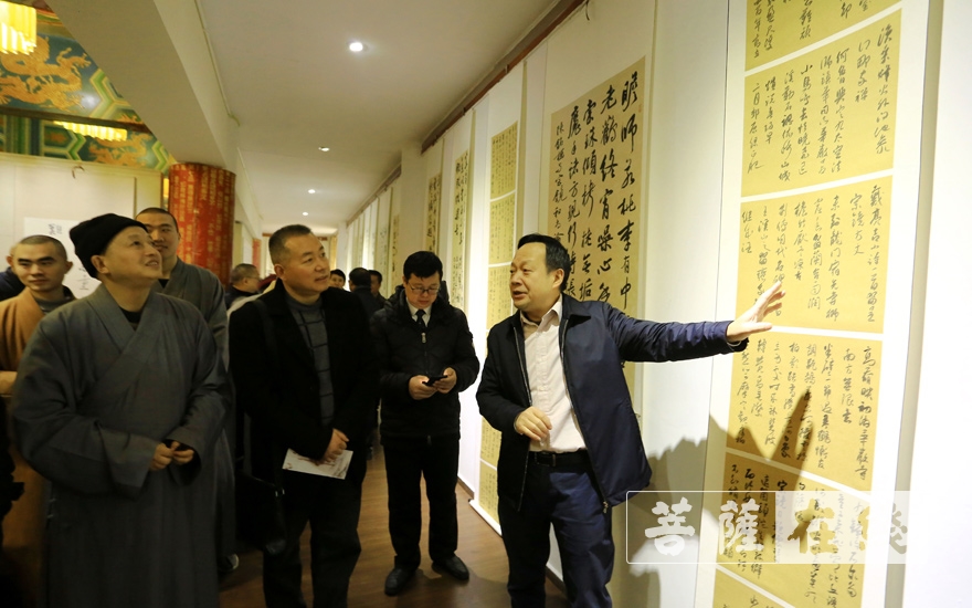 书法-重庆华岩寺举行全国书法名家手书华岩寺历代禅关诗词作品展