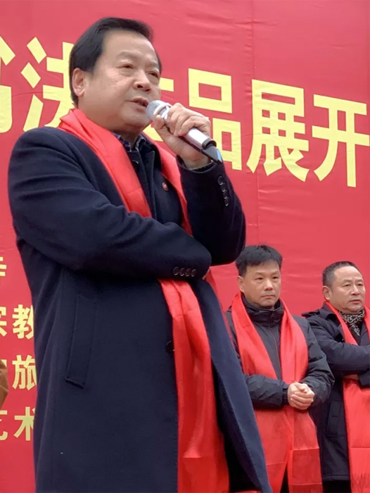 书法-首届“东岳书法院杯”全国书法展开幕式在石首东岳寺举行
