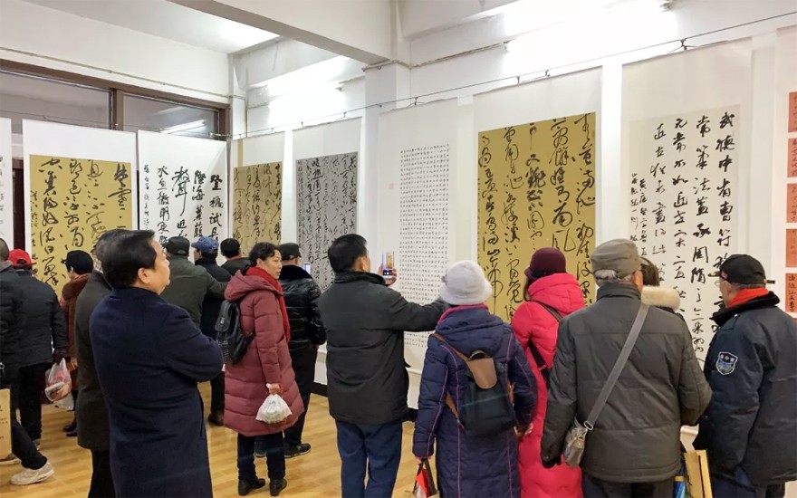 书法-首届“东岳书法院杯”全国书法展开幕式在石首东岳寺举行