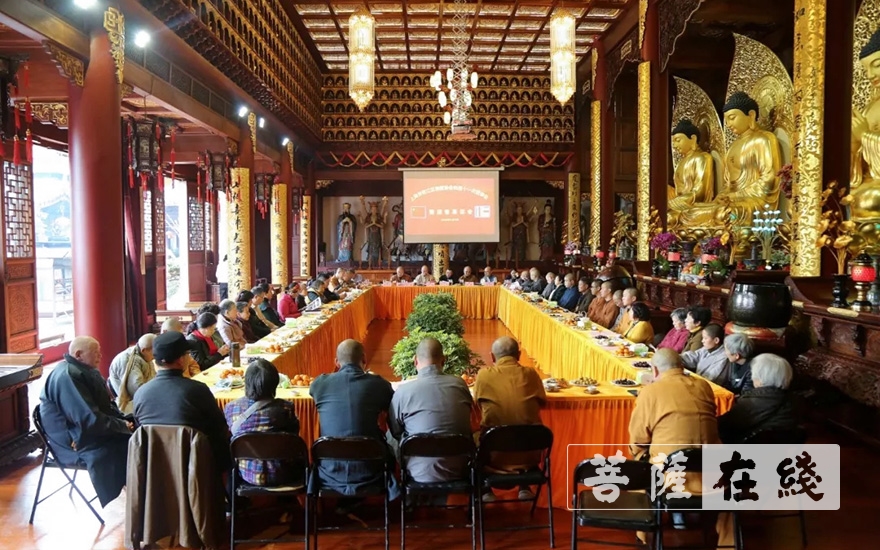 佛教-上海市松江区佛协举行四届十一次理事会暨迎春茶话会