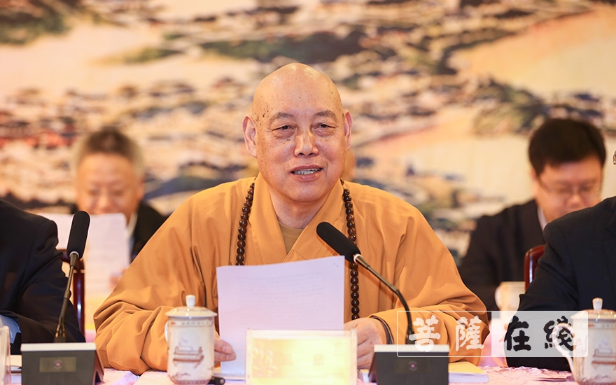 佛教-普陀山佛教协会2019年年终总结大会在普济禅寺召开