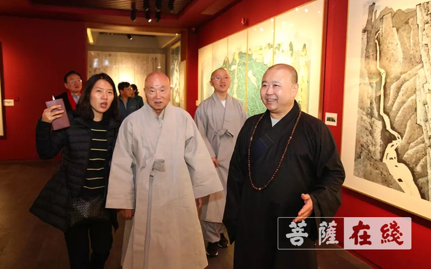 佛教-韩国东国大学校理事长法山法师一行参访上海玉佛禅寺