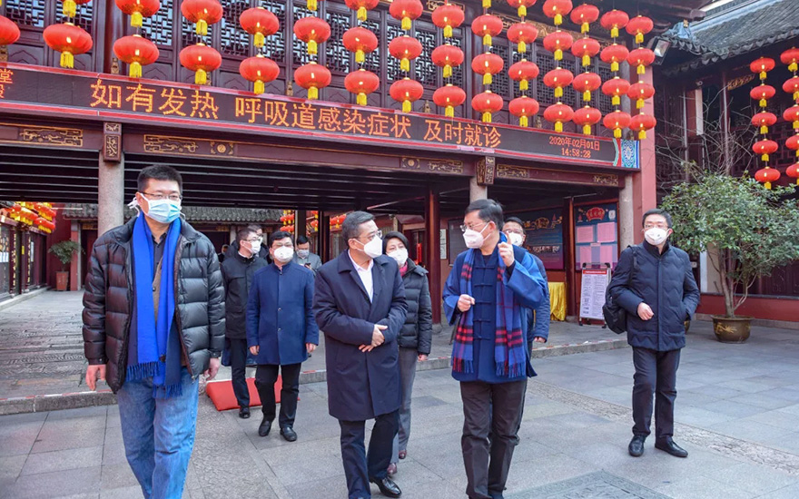 疫情-郑钢淼走访慰问上海市宗教活动场所调研疫情防控工作