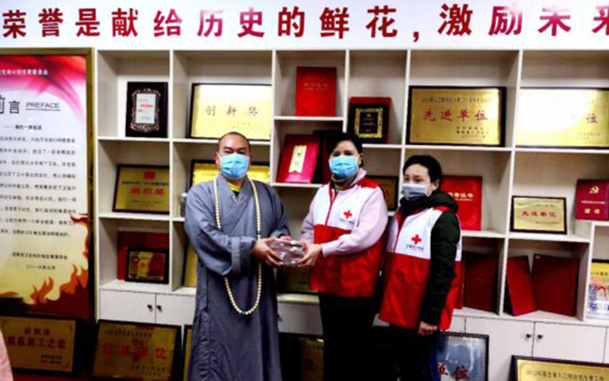 佛教-湖南岳阳、张家界两市佛教界筹措百万善款抗疫赈灾