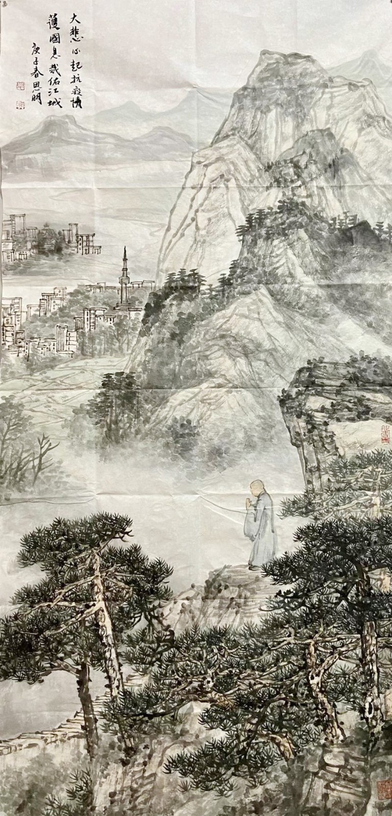 佛教-中国佛教协会“大悲心起抗疫情”书画选刊（十三）