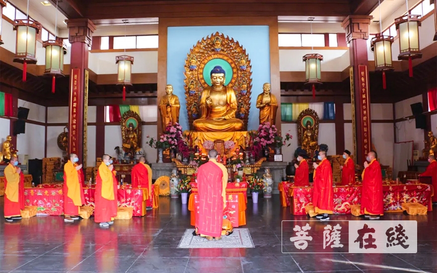 圣诞节-上海七宝教寺举行观音菩萨圣诞法会