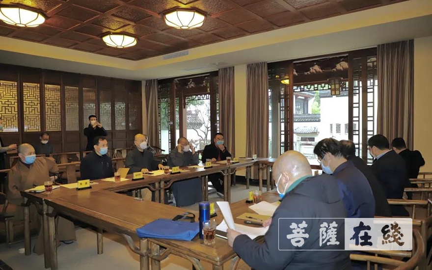 疫情-浙江省政协副主席陈铁雄一行走访慰问省佛协