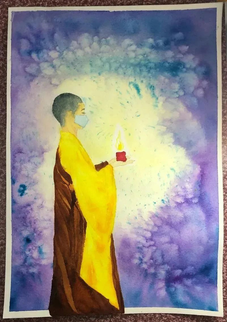 佛教-慈心启瑞 翰墨征祥 福建佛教界战“疫”主题网络书画展（一）