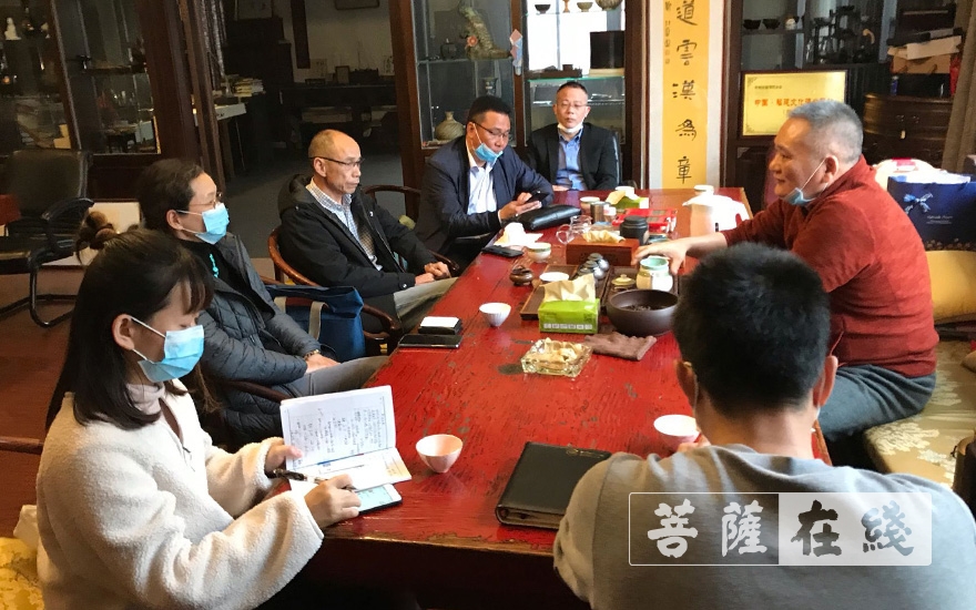 张萍-福州市外办领导调研黄檗文化促进会