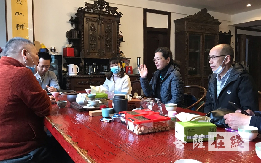张萍-福州市外办领导调研黄檗文化促进会