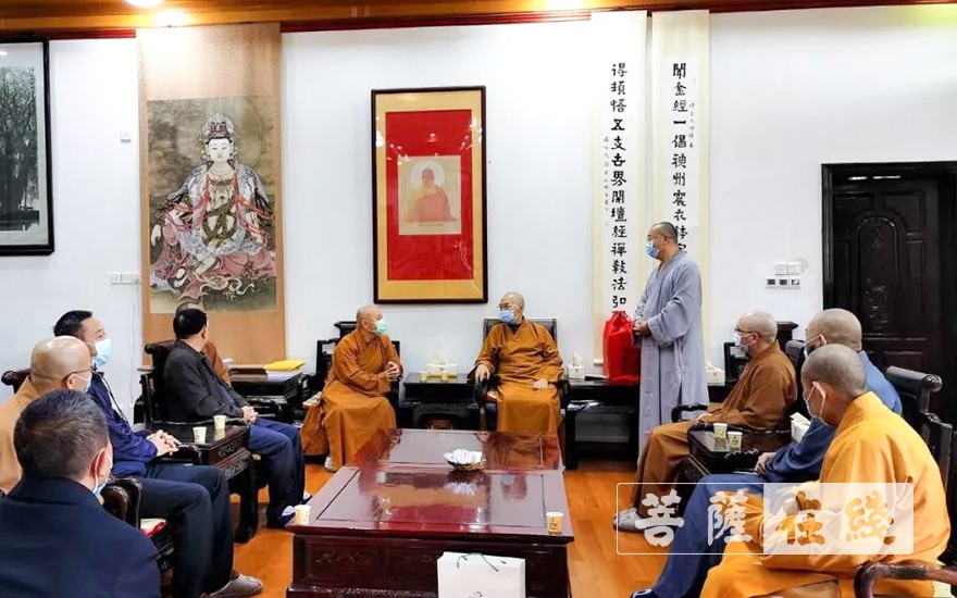 佛教-广东省佛教协会前往南华禅寺调研疫情防控调研