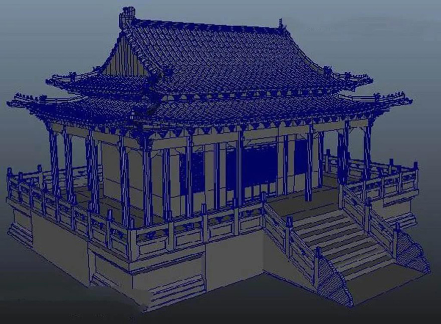 建筑-嵩山少林寺大雄宝殿的古今变迁