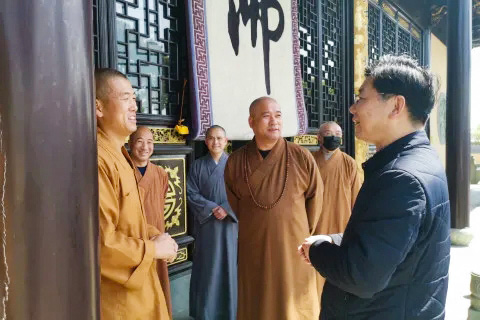 佛教-绍兴市越城区佛协领导班子深入宗教活动场所检查指导工作