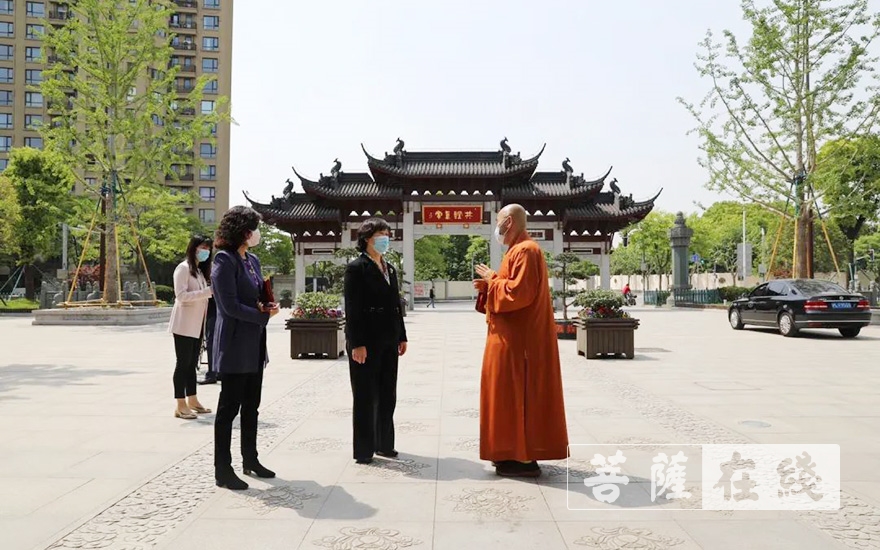 宁国-上海徐汇区政府领导赴宁国禅寺视察工作