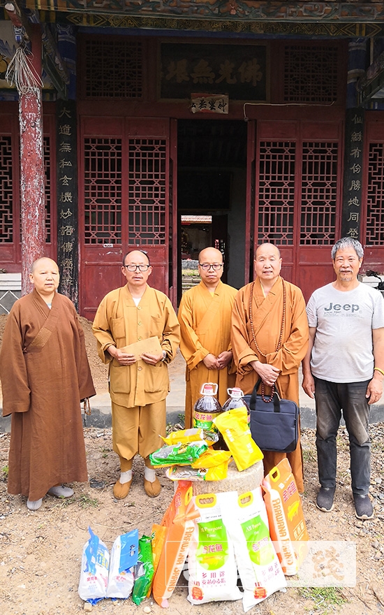 佛教-汉中市勉县佛教协会慰问辖区受疫情影响寺院