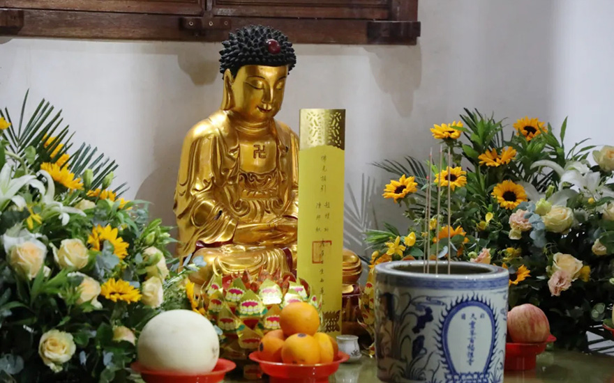 赵朴初-北天目灵峰讲寺举行纪念赵朴初逝世20周年法会
