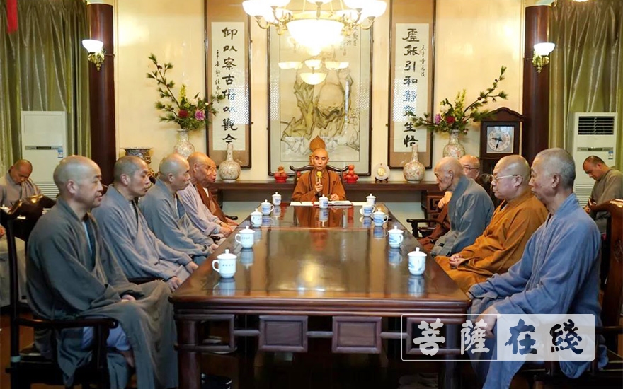 宁波-宁波天童禅寺召开全体执事会议