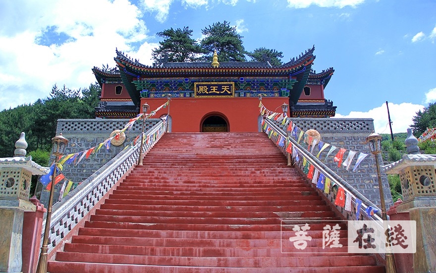 于清凉圣地闻飒飒松风五台山宝光禅寺