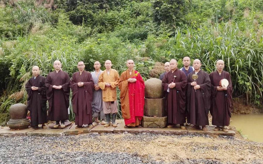 宁波天童禅寺举行祖师塔重新安座仪式