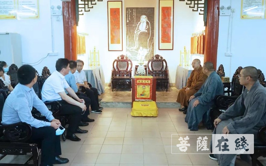 五祖寺-湖北省委统战部副部长汪海涛一行调研五祖寺