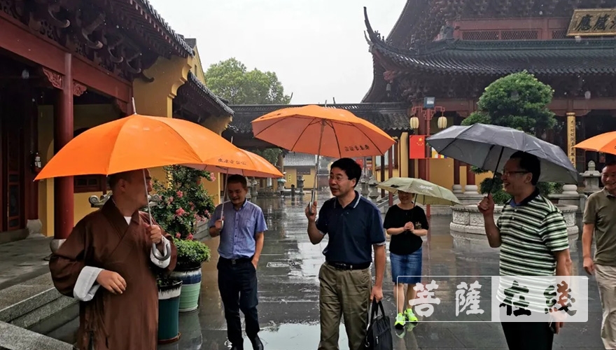 佛教-绍兴市柯桥区政协副主席陈爱霖一行赴安康寺视察