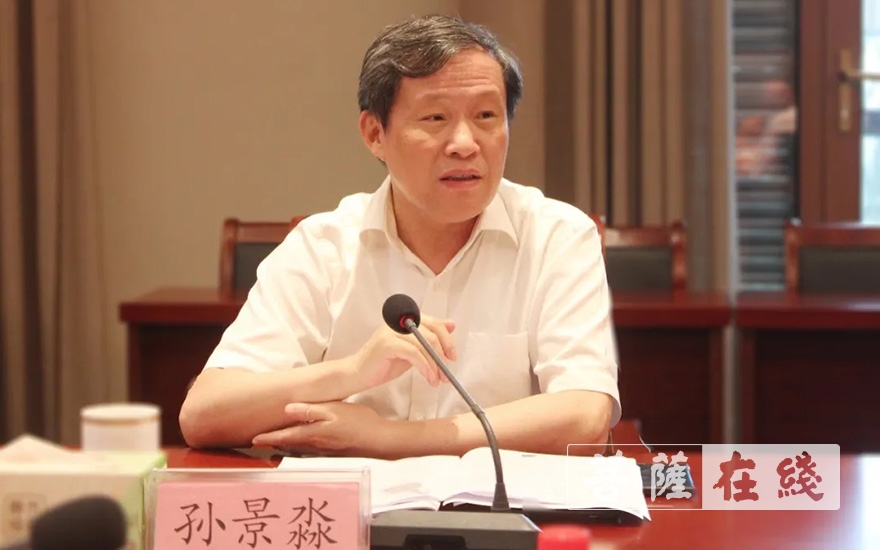 孙景淼-浙江省政协副主席孙景淼调研舟山观音文化园观音法界项目