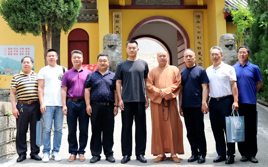 佛教-江苏省委统战部调研组赴徐州兴化禅寺调研