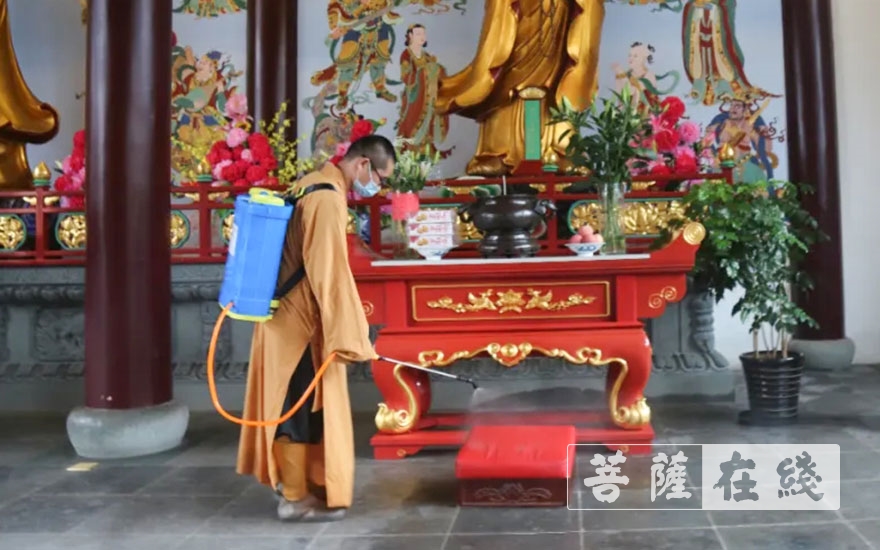 宁国-上海宁国禅寺恢复开放首日 各项活动安全有序开展