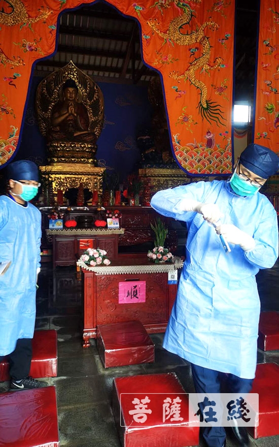 上海市宝山区各寺院分批有序恢复对外开放