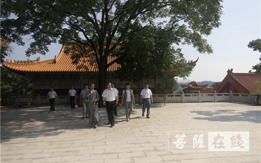 天龙山-赣州市委副书记、统战部部长刘文华赴天龙山寺指导调研