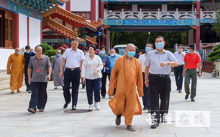 佛教-广东省政协副主席马光瑜一行赴珠海普陀寺调研