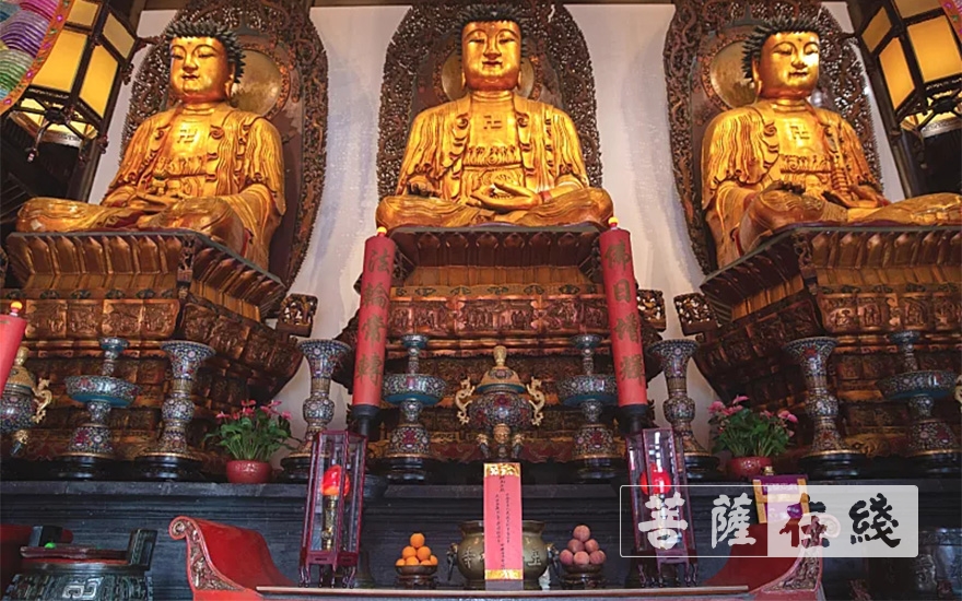 抗日战争-上海玉佛禅寺举行升国旗仪式，纪念中国人民抗日战争暨世界反法西斯战争胜利