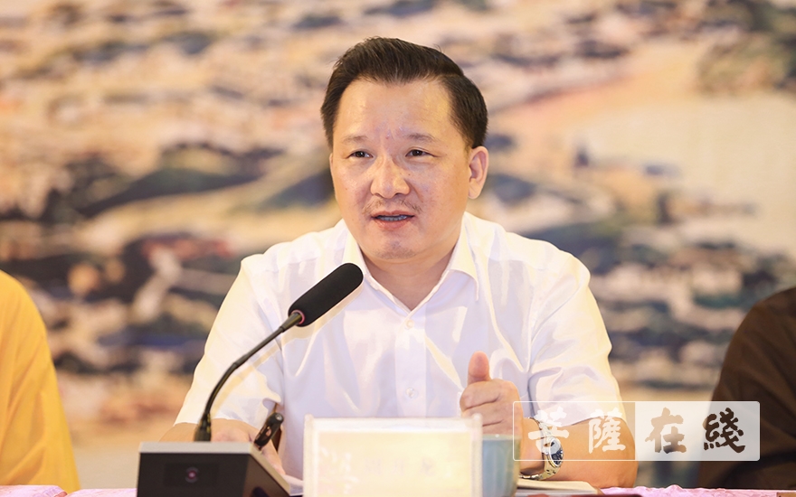 佛教-普陀山佛教协会召开七月十二全山执事圆职会议
