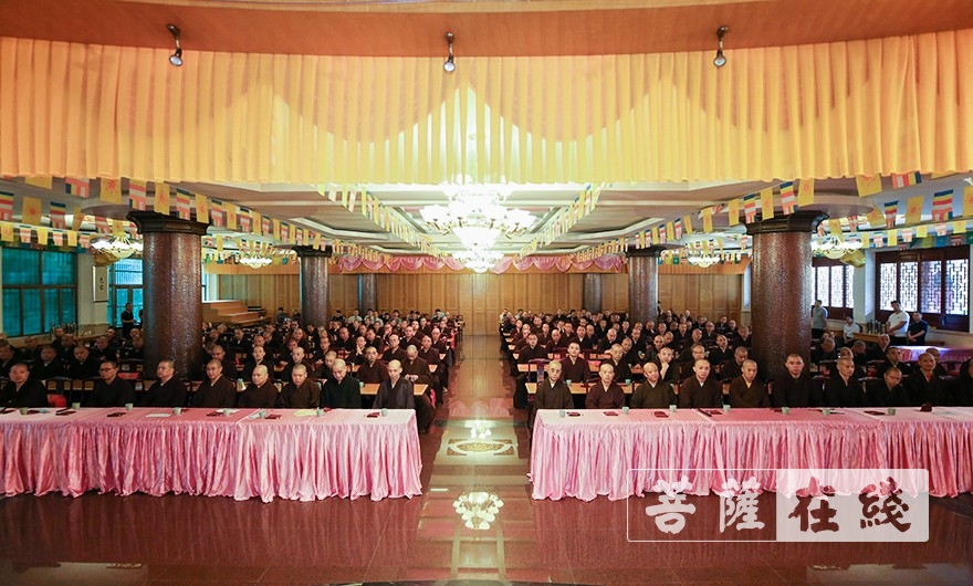 佛教-普陀山佛教协会召开七月十二全山执事圆职会议