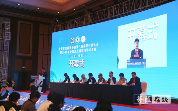 麻风病-中国麻风防治协会第八届全国会员代表大会在泰安召开 圣辉大和尚被聘为名誉会