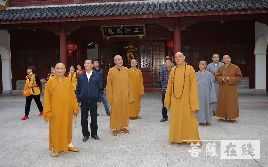 佛教-道慈大和尚一行赴宝陀讲寺、法雨禅寺等检查香会期安全工作