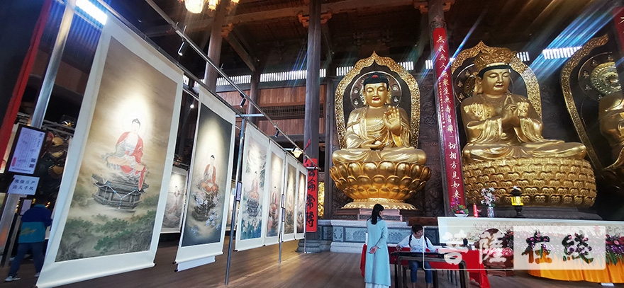 佛教-“佛艺沐心·一带一路”佛教艺术巡回展于旗山万佛寺开幕
