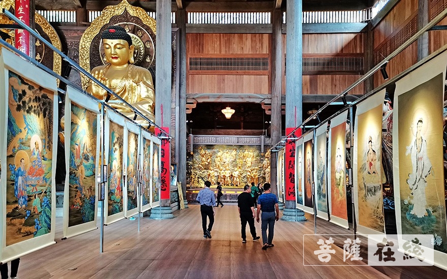 佛教-“佛艺沐心·一带一路”佛教艺术巡回展于旗山万佛寺开幕