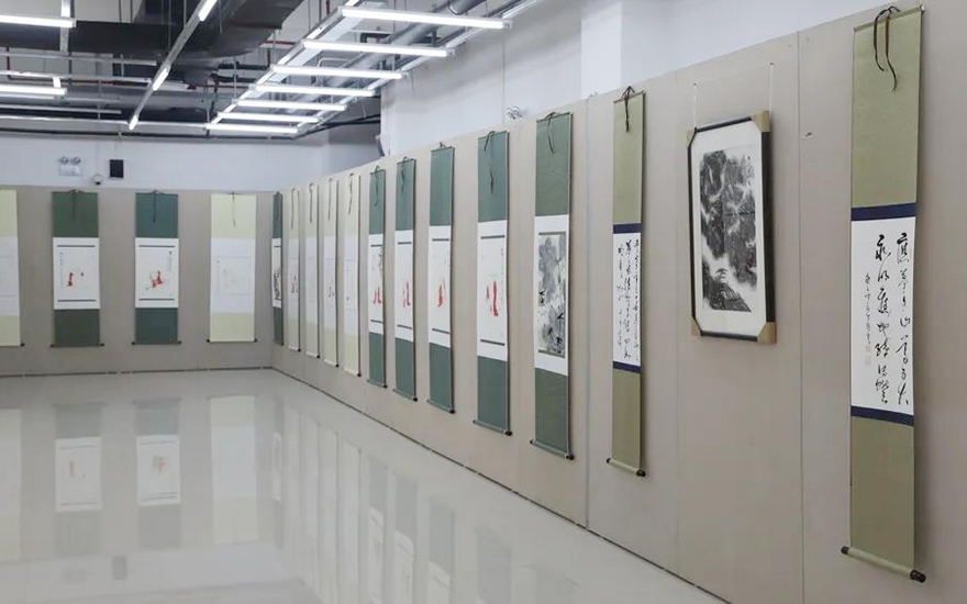 雪窦山-雪窦山弥勒文化节——百姿弥勒禅画作品展在浙江佛学院开展