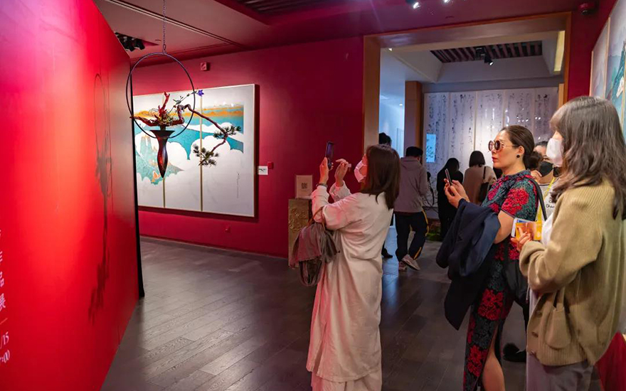 佛教-空华水月·玉佛印心——上海玉佛禅寺·华道家元池坊作品展开幕